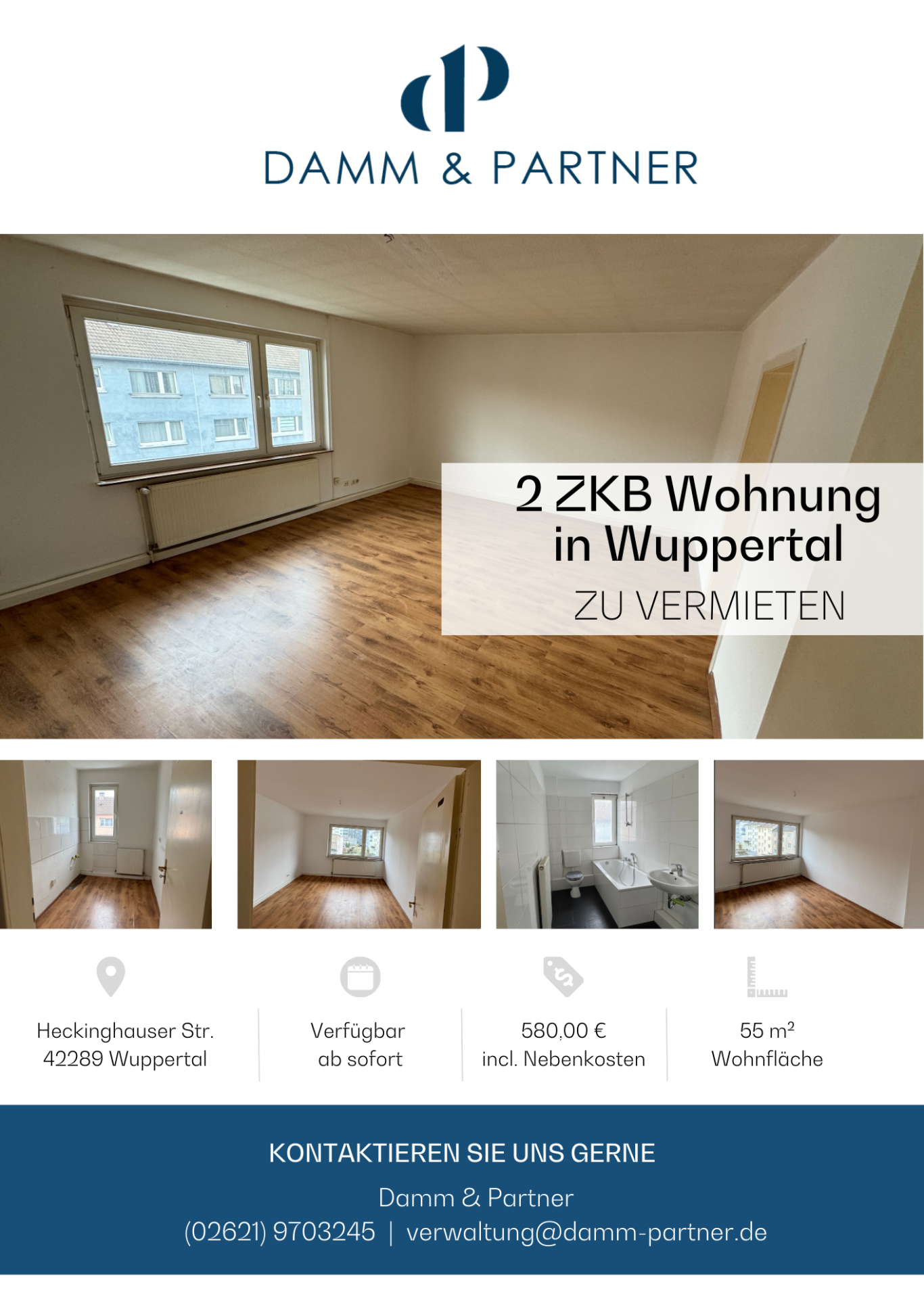 2 ZKB Wohnung in Wuppertal
